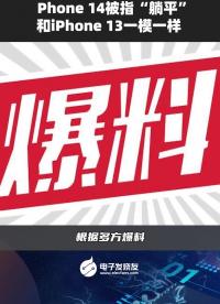 iPhone?14被指“躺平”，和iPhone?13一模一樣