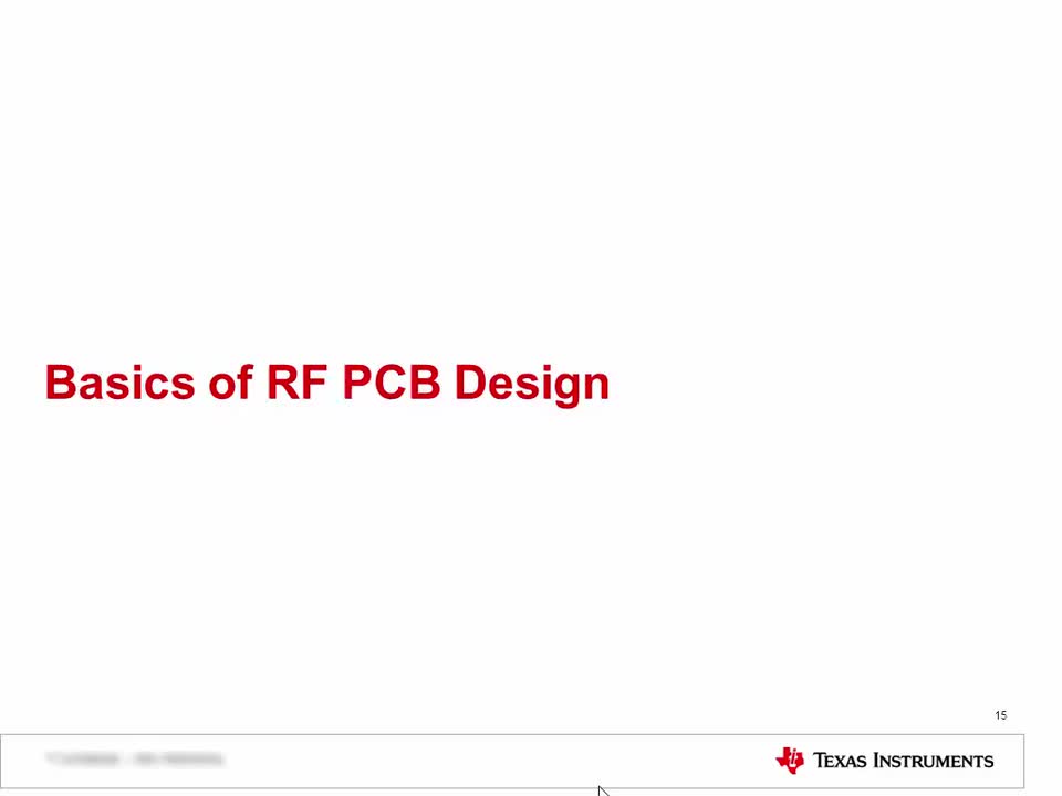 德州仪器大佬教你如何设计射频电路-3   3RF电路的PCB设计基础