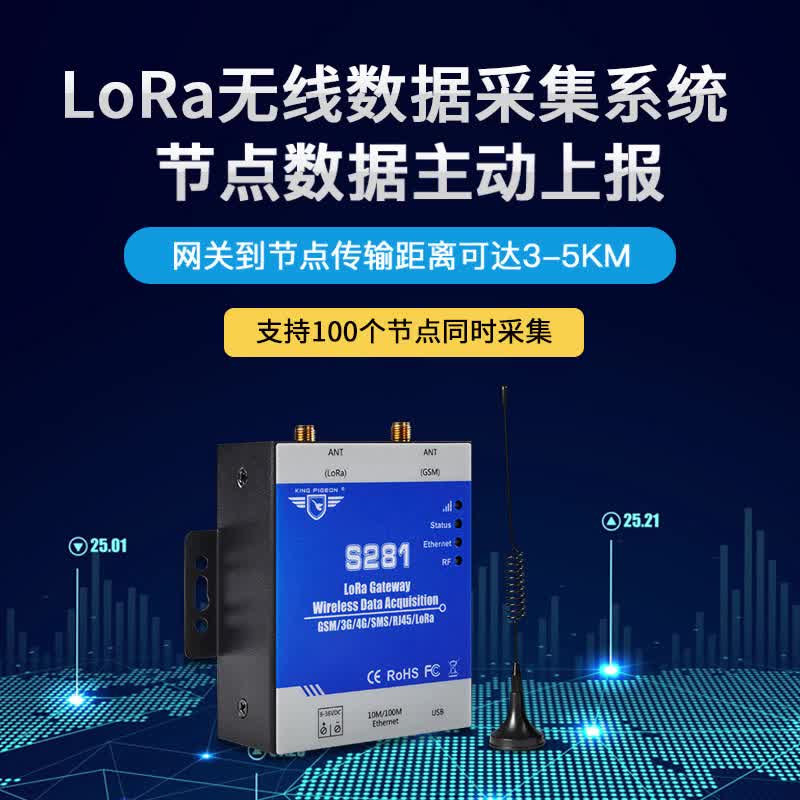 智慧工厂LoRa无线安灯开机启动产量等要素无线监测