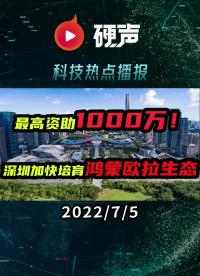最高資助1000萬！深圳加快培育鴻蒙歐拉生態(tài)；華為鴻蒙OS 3.0正式版將于月底發(fā)布；臺(tái)積電蘋果訂單被砍10%