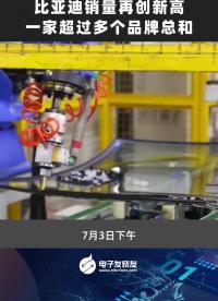 比亞迪銷量再創新高，一家超過多個品牌總和