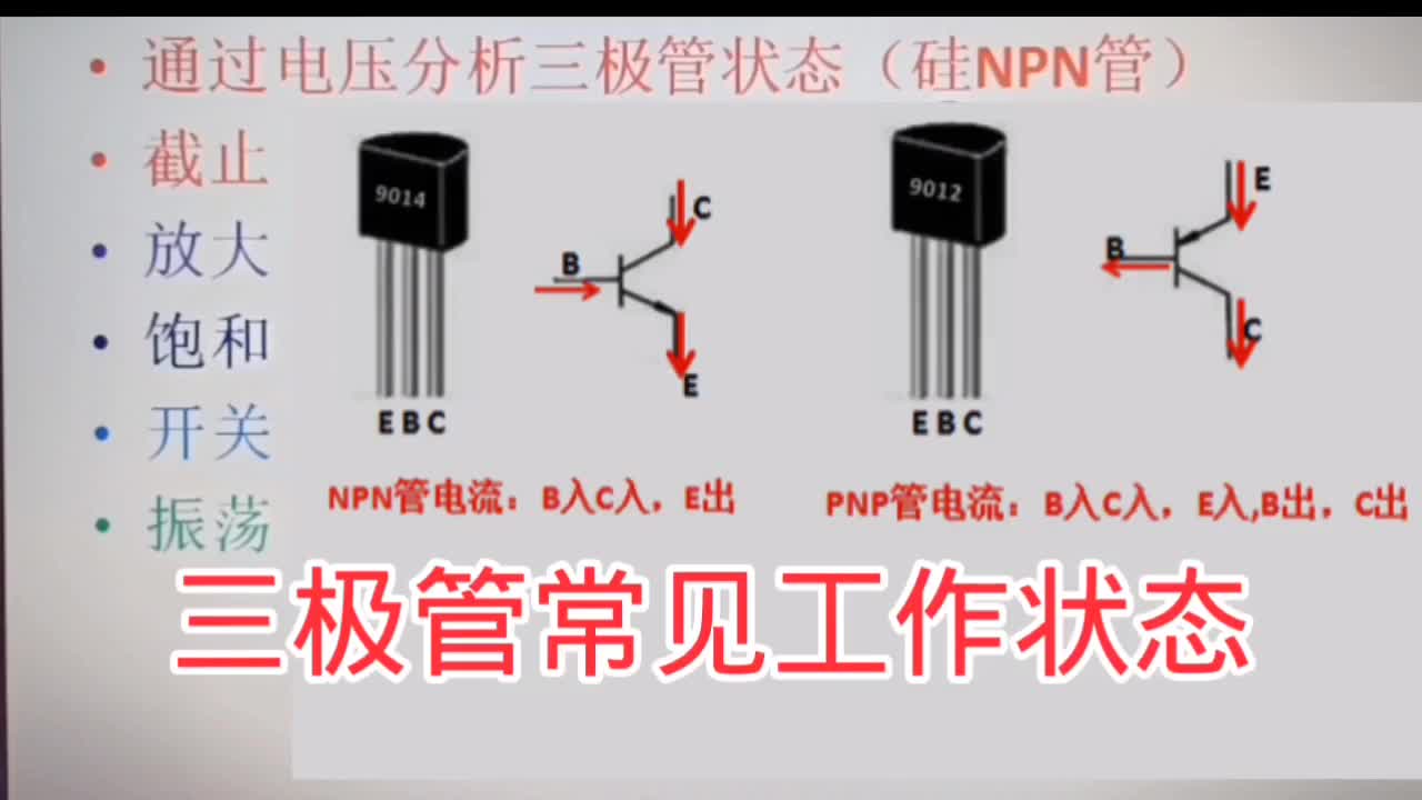 三极管常见工作状态