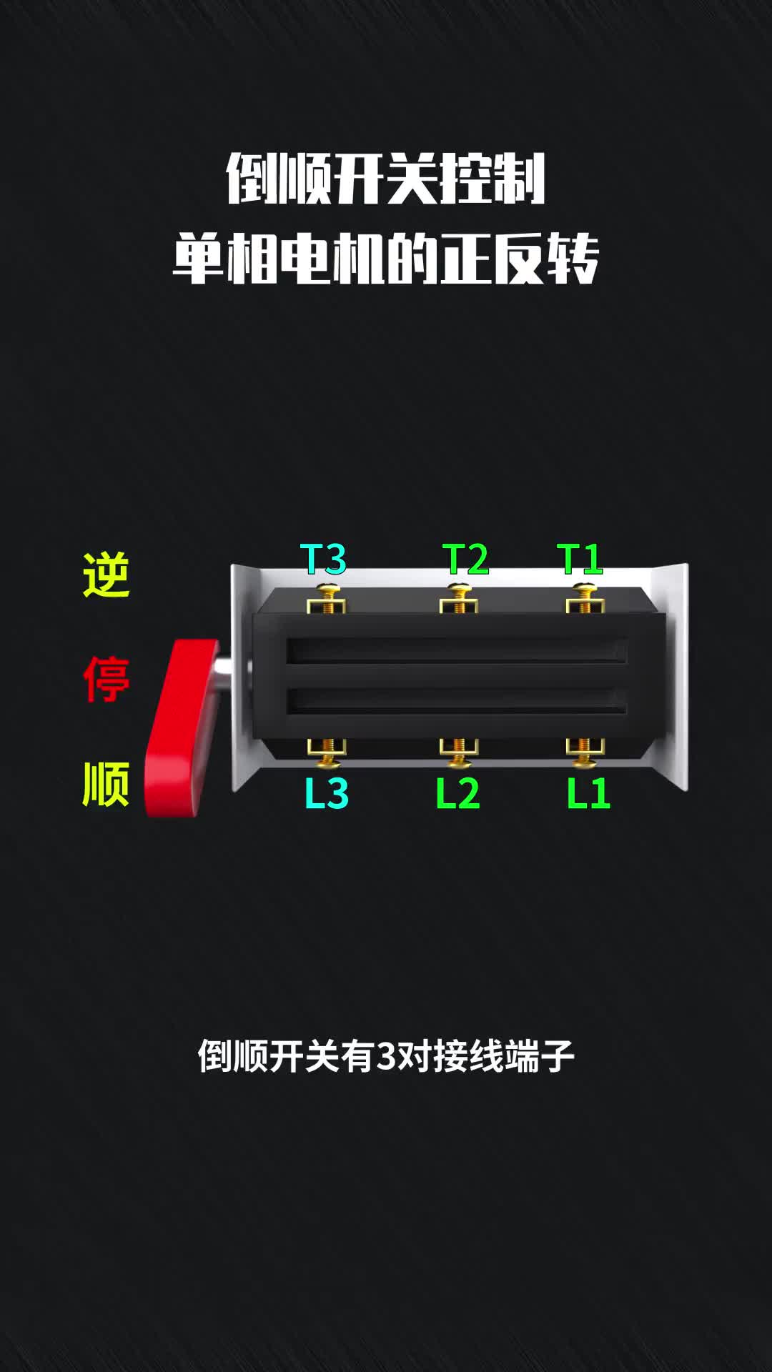 17 倒順開關(guān)控制單相電機的正反轉(zhuǎn)