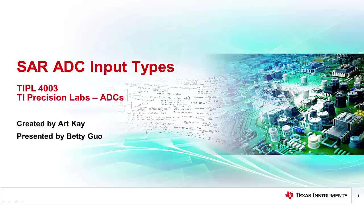 2.1 数据转换器介绍 - SAR型ADC输入类型.#ADC 