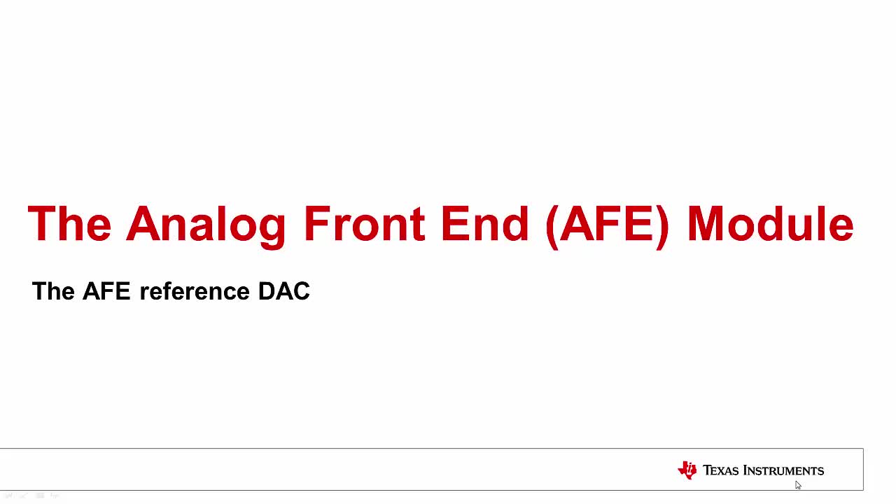 #电路设计 #电子元器件 UCD3138模拟前端（AFE）模块：AFE参考DAC