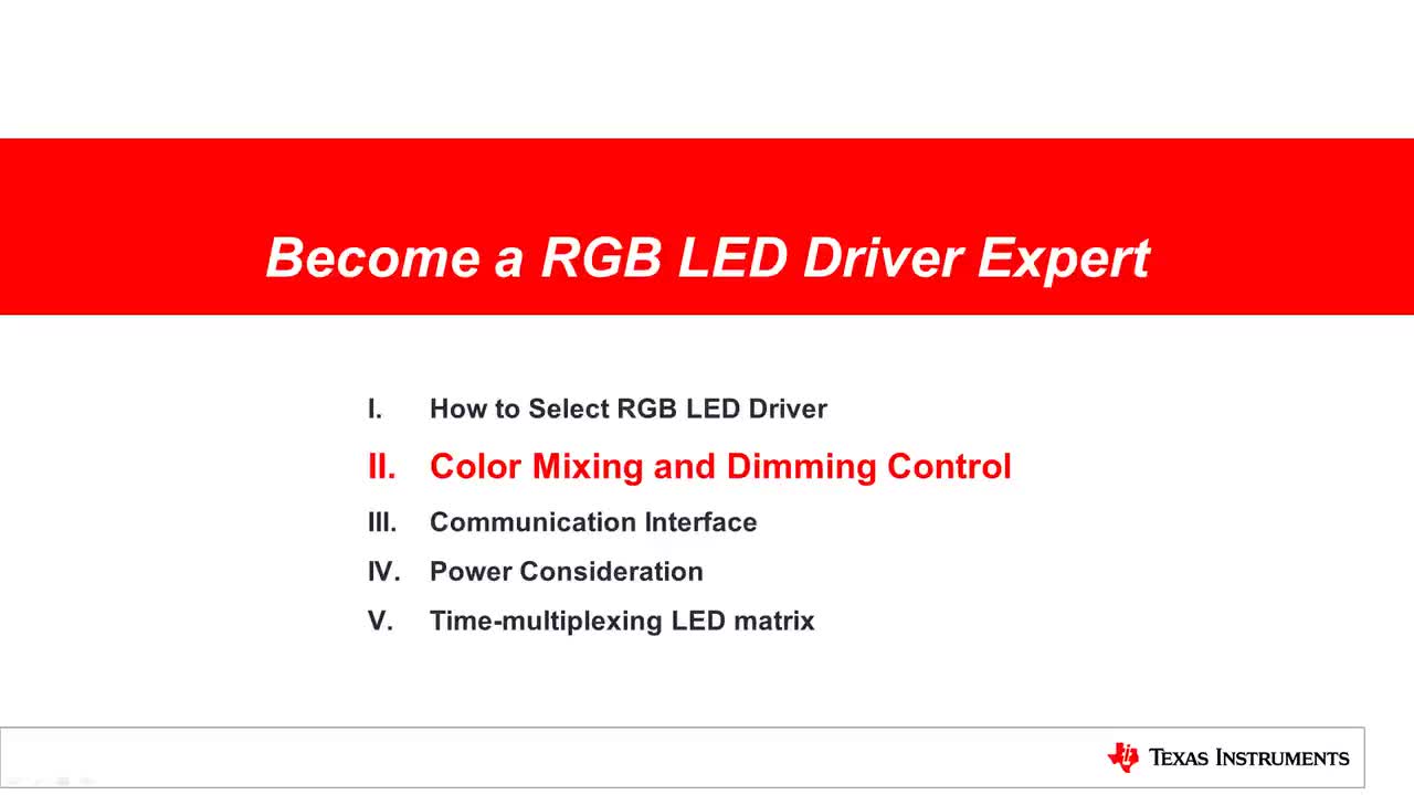 #電路設(shè)計(jì) #電子電路 RGB LED驅(qū)動(dòng)器的混色和調(diào)光控制