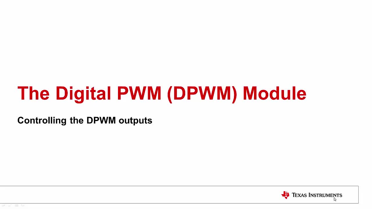 #电路设计 #电子元器件 UCD3138数字PWM（DPWM）模块：控制DPWM输出