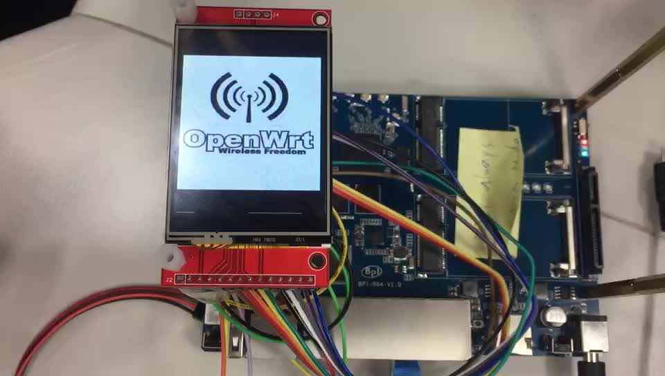 Banana Pi BPI-R64开源路由器OpenWRT系统测试SP显示 #工业控制 #嵌入式开发 