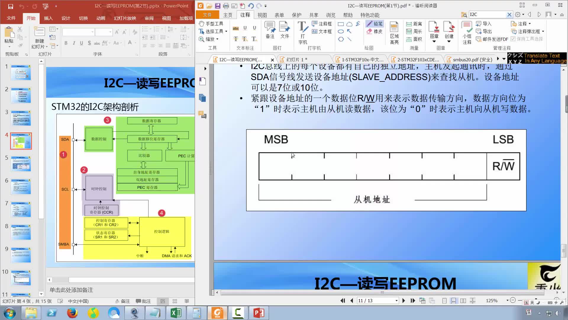 24-I2C—读写EEPROM（第3节）—STM32的I2C框图详解