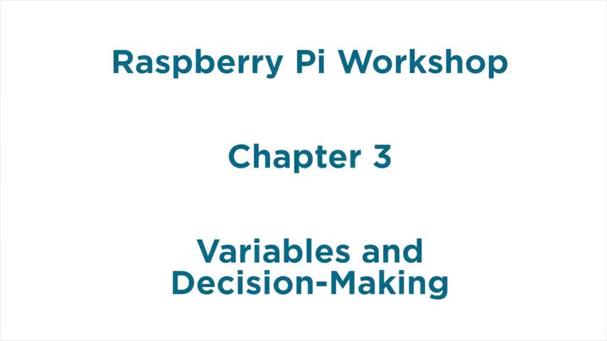 Variables and Decisions# #嵌入式開發 