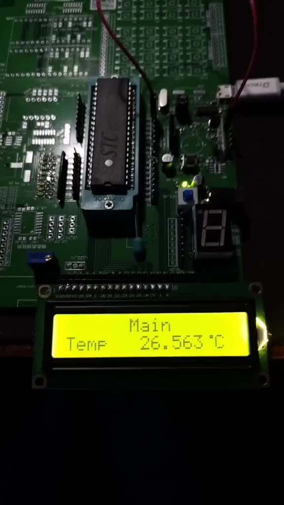 开发板制作温度DS18B20温度监测验证#单片机 