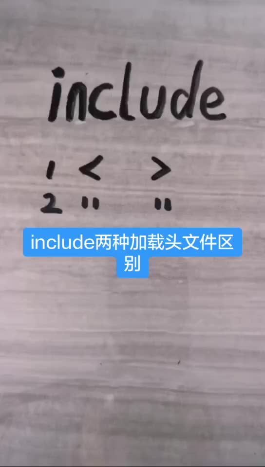 兩種include加載頭文件的區(qū)別