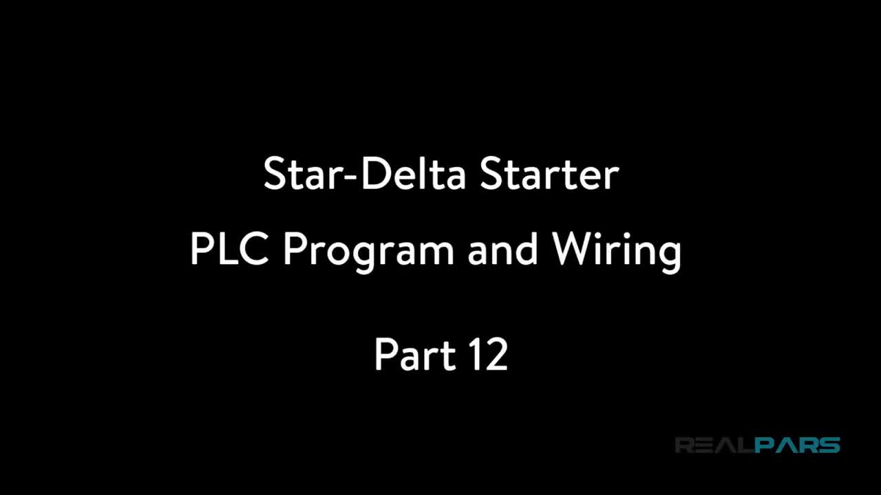 #工业控制PLC StarDelta启动器PLC程序和接线第12部分