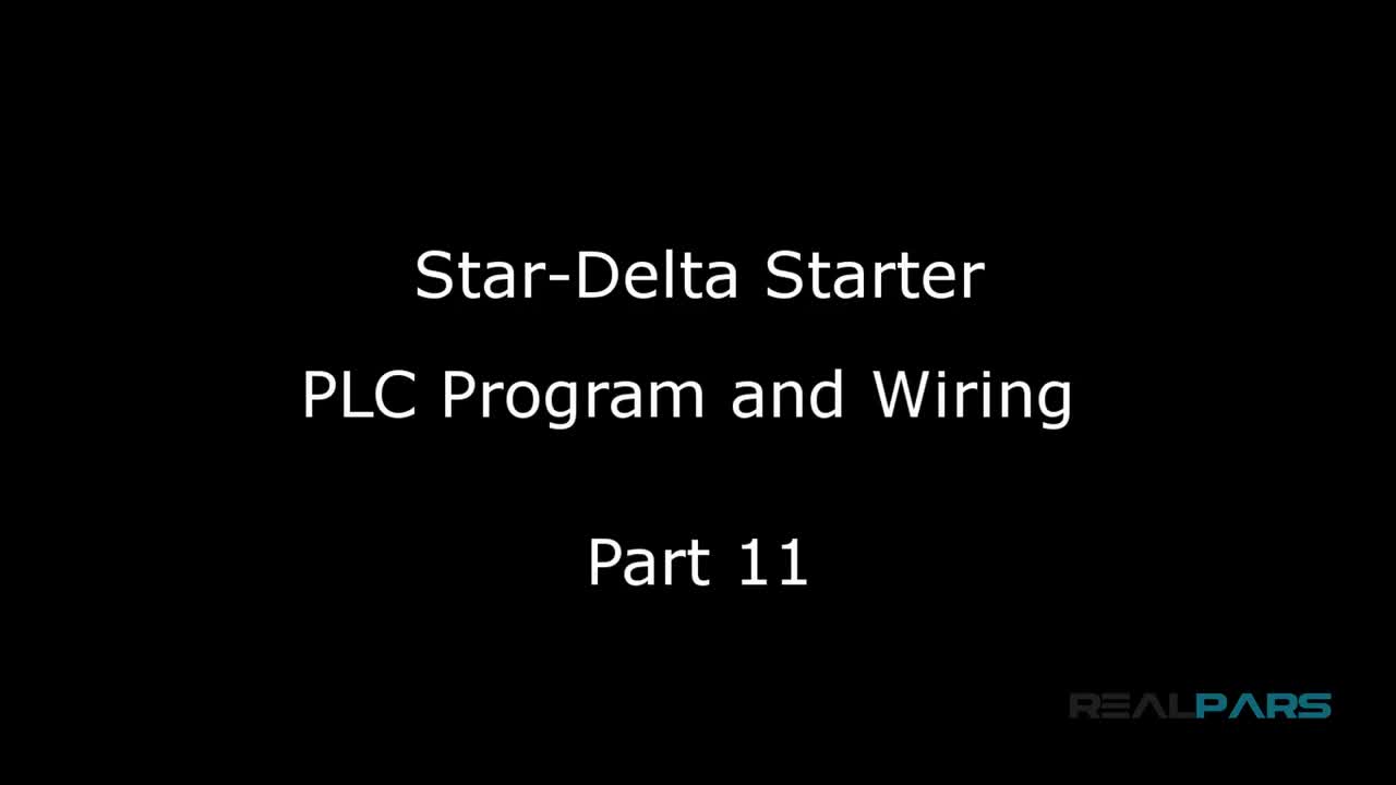 #工业控制PLC StarDelta启动器PLC程序和接线第11部分