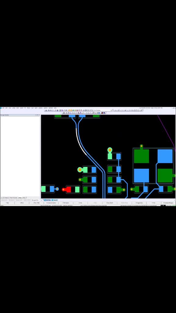 我这段差分曲线走线够不够丝滑#pcb设计#pcb走线 