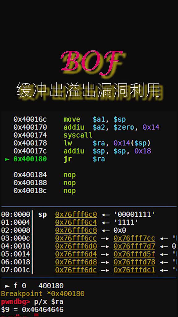 79 初级缓冲区溢出利用（BOF）