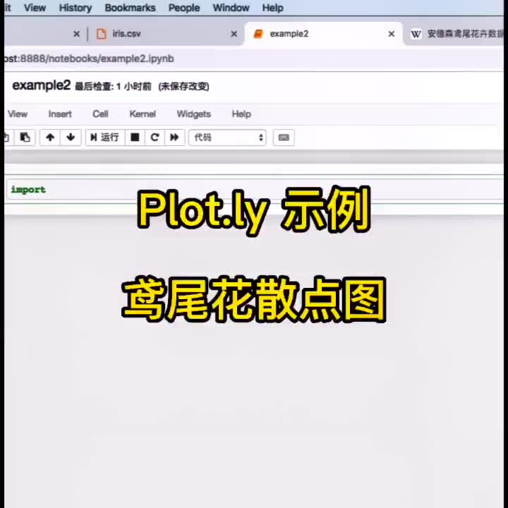 133 Py hon數(shù)據(jù)分析-Plo .ly示例 鳶尾花 散點圖，轉(zhuǎn)載整理自B站-正月點燈籠