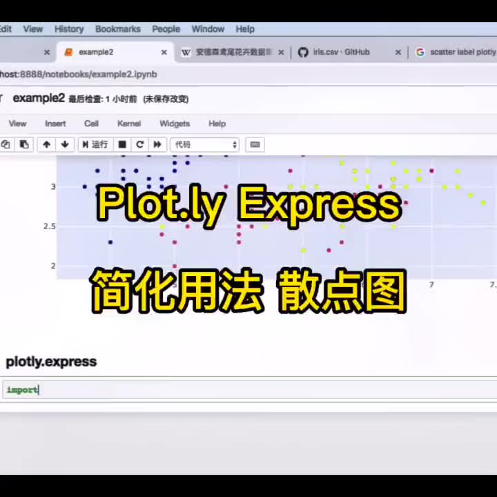 130 Plo .ly Express 画散点图 简化用法 转载整理自B站-正月点灯笼