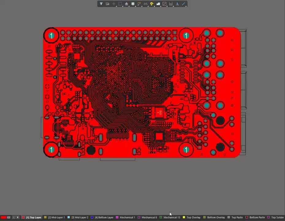 znyq7010 FPGA开发板PCB赏析