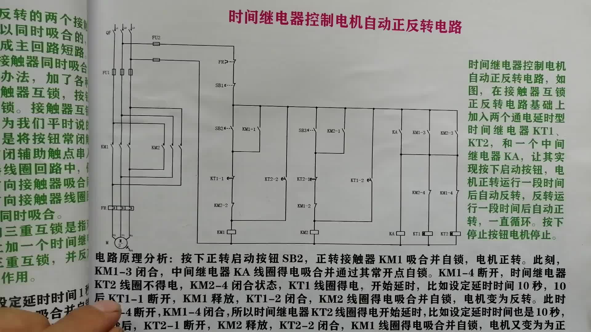 #硬声创作季  怎么让电机自动正反转？可以用这个电路，初学电工不会看电路图学习一下