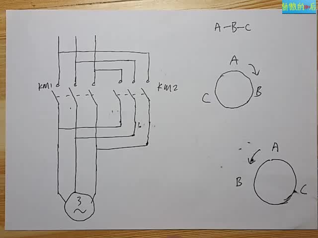 #硬聲創(chuàng)作季  三相電機(jī)正反轉(zhuǎn)主回路怎么接線？什么原理，這節(jié)課詳細(xì)講解