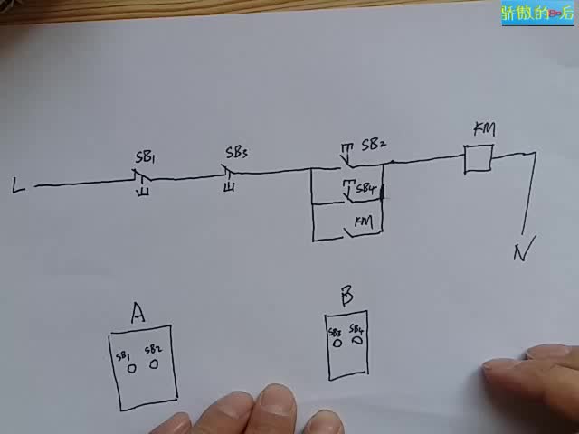 #硬声创作季  一台电机怎么实现两地控制？电路讲解并实物接线演练，你学会了吗