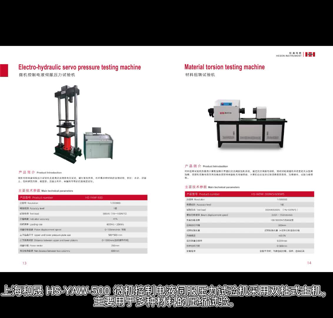 上海和晟 HS-YAW-500 微機(jī)控制電液伺服壓力試驗(yàn)機(jī)