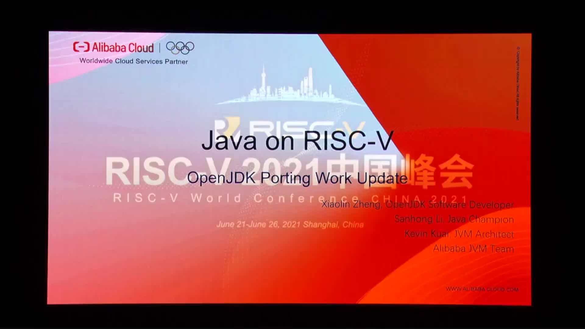 Java on RISC-V OpenJDK Porting Work Update Xiaolin Zhen