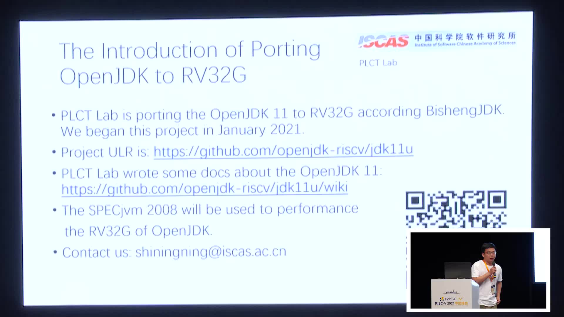 POSTER - The Introduction of Porting OpenJDK to RV32G -