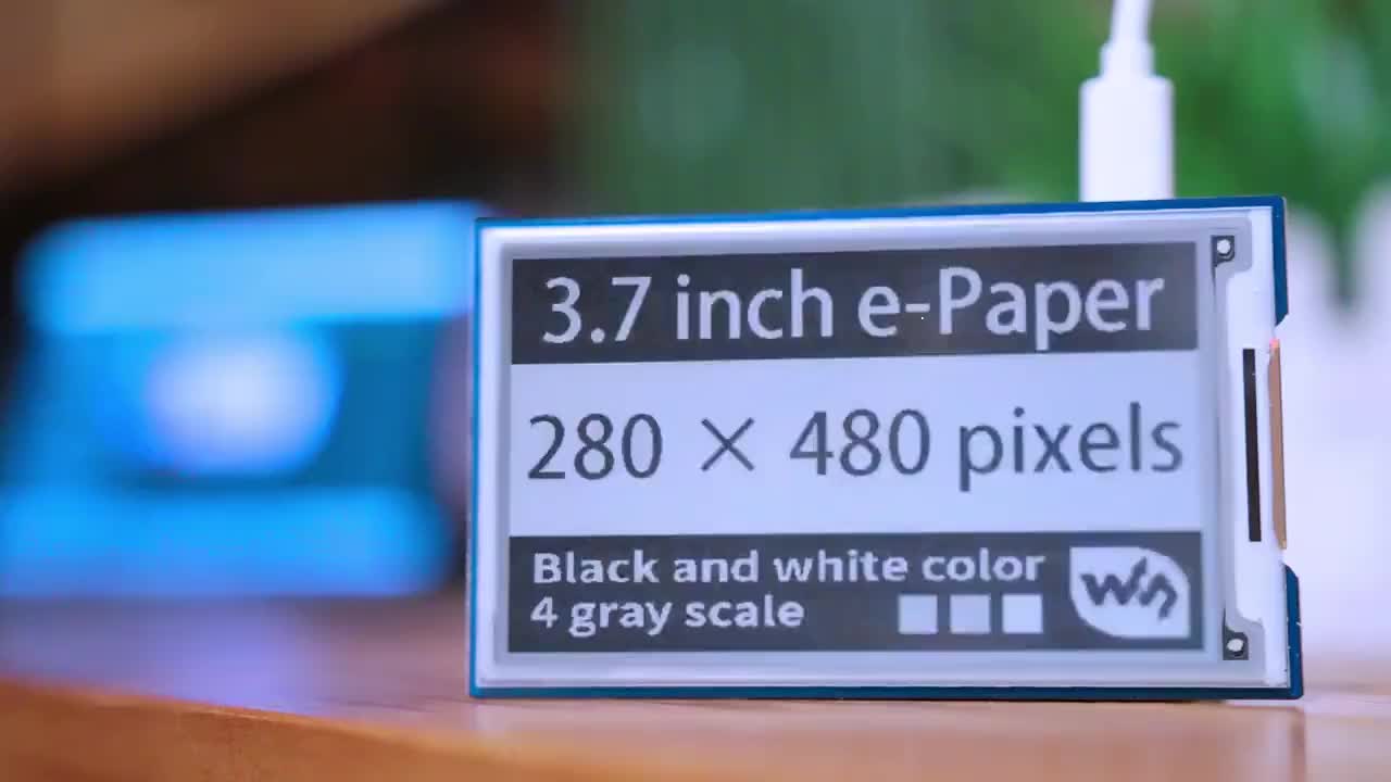 微雪树莓派43.7寸墨水屏电子纸屏可局部刷新用于货架标签等