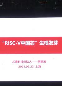 胡振波 - “RISC-V中国芯”生根发芽 - 第一届 RISC-V 中国峰会 - 20210622-1