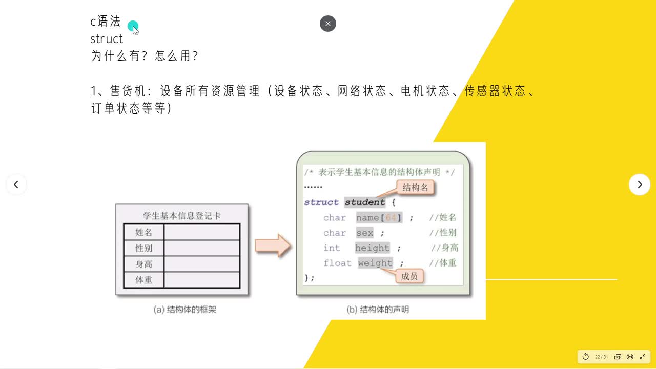  物联网开发 c语言 2022追更-p11-第九集 学会使用struct关键词