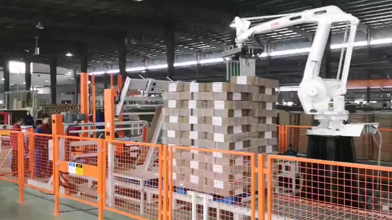 纸板码垛机 瓦楞板机械手 自动化立体仓库堆码机 （山东）本森智能装备