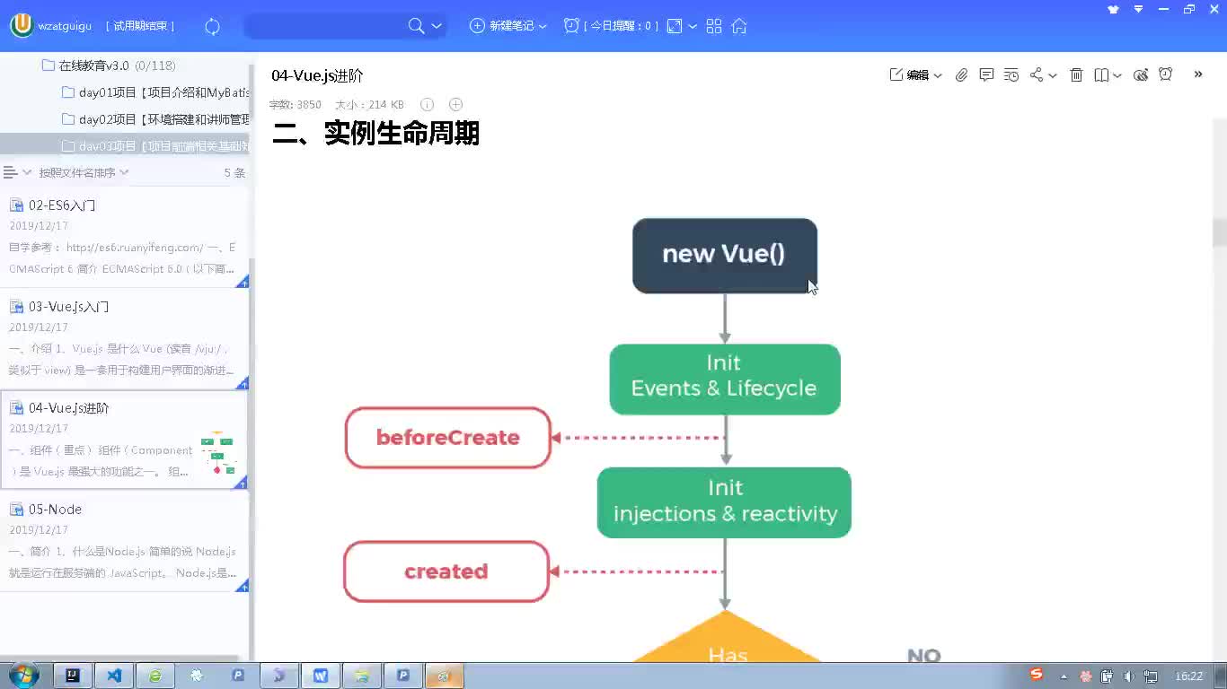 #硬聲創(chuàng)作季  Java項(xiàng)目實(shí)戰(zhàn)：前端技術(shù)-vue生命周期