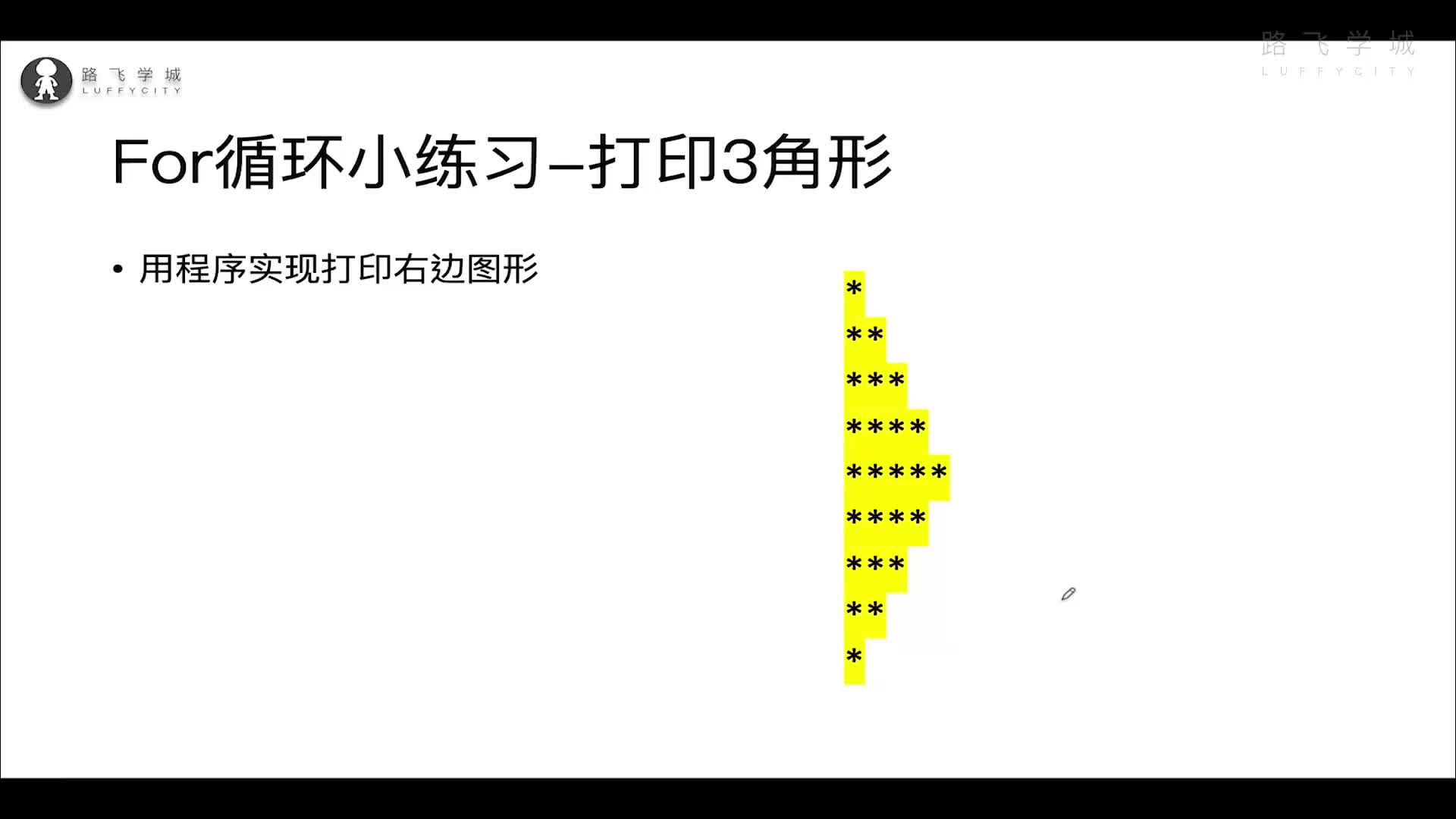 Python教學-for循環打印三角形#硬聲創作季 