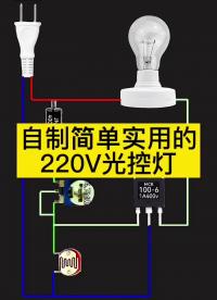 自制220v光控燈
