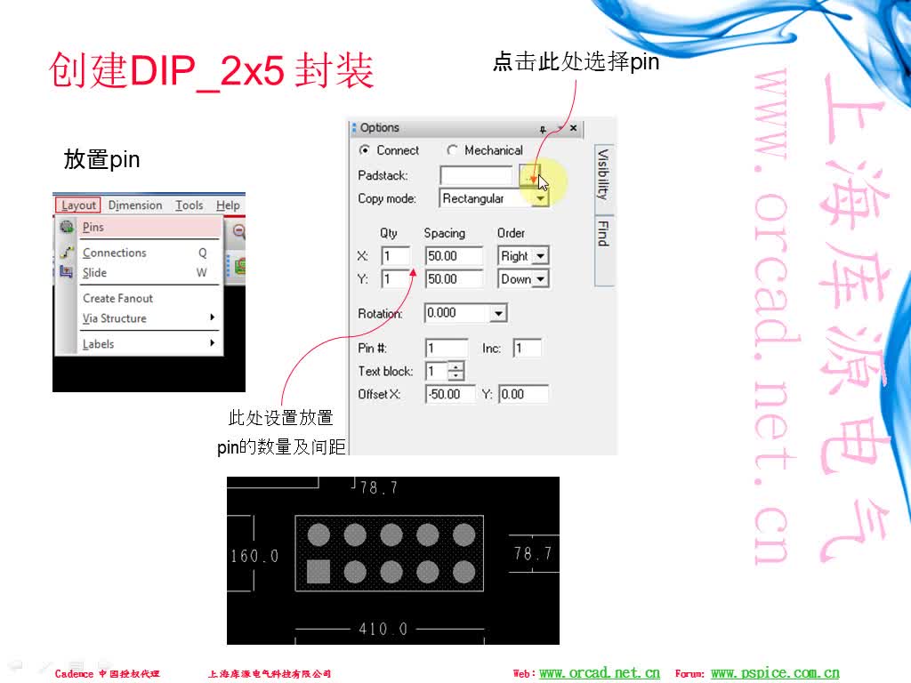 #硬聲創(chuàng)作季 上海庫源電氣Allegro PCB-04.使用Allegro制作直插封裝-2