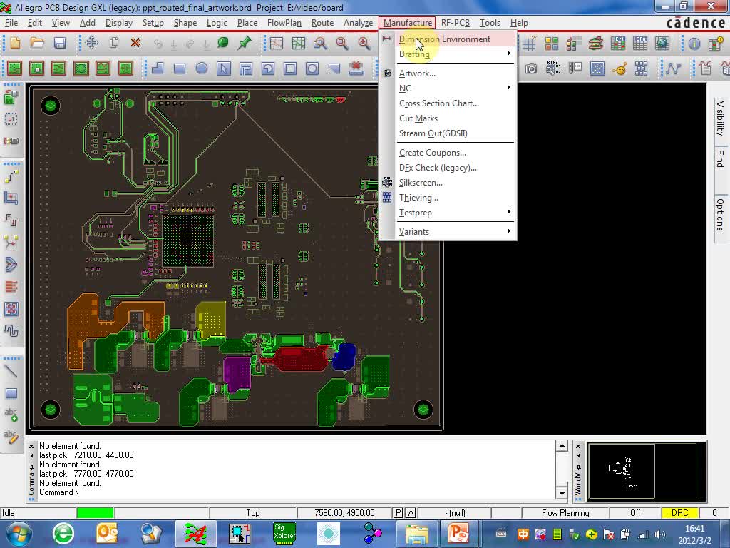 #硬聲創(chuàng)作季 上海庫源電氣Allegro PCB-27.菜單欄的Analyze Manufacture Too