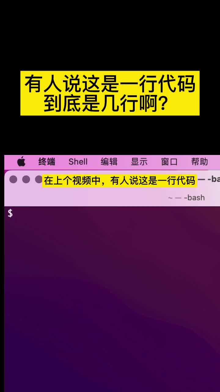 在上個視頻，有人說這是一句代碼，大家看看是幾句代碼??？#知識分享 #內(nèi)容過于真實  #硬聲創(chuàng)作季 