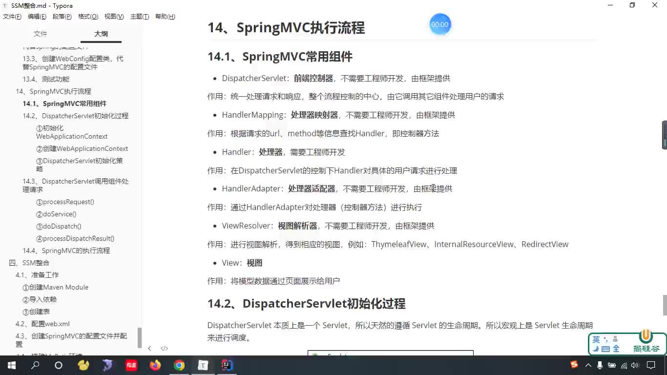 #硬聲創(chuàng)作季  SSM整合教程：173-DispatcherServlet初始化的過(guò)程 (1)