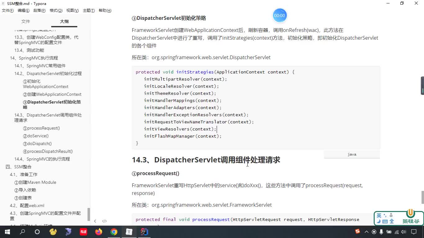 #硬聲創(chuàng)作季  SSM整合教程：174-DispatcherServlet處理請(qǐng)求的過程