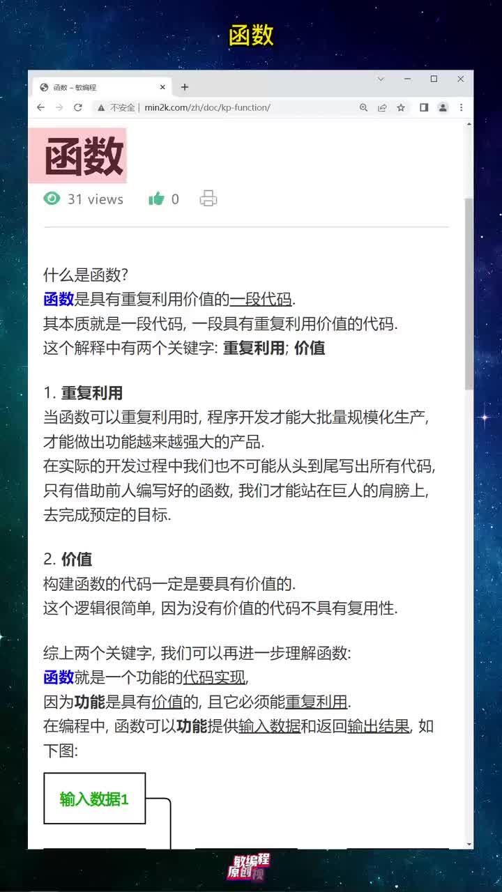 1分鐘理解Python的函數(shù)(上) #硬聲創(chuàng)作季 