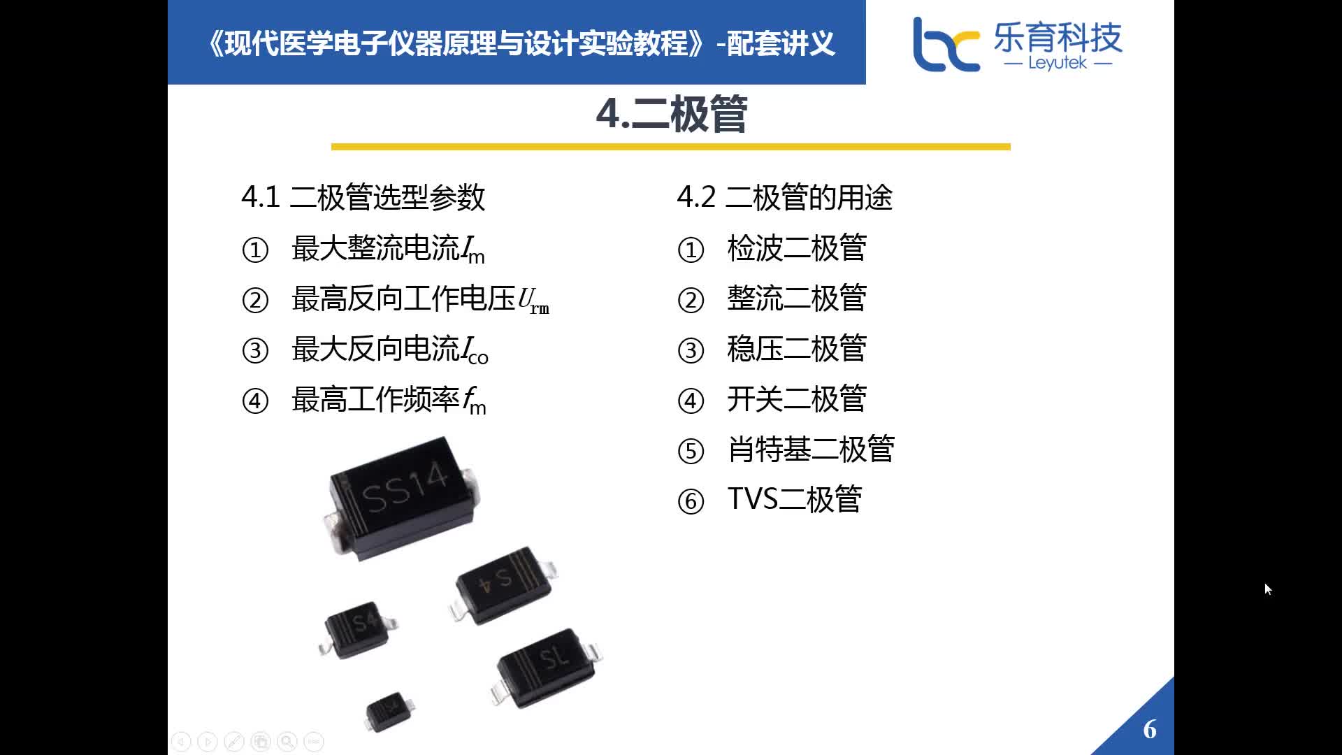 #硬聲創(chuàng)作季  現(xiàn)代醫(yī)學(xué)電子儀器原理與設(shè)計(jì)實(shí)驗(yàn)：1.4基本元器件選型和用途-二極管