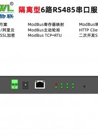 6路隔離型485串口服務器ZQWL-GW1600FM