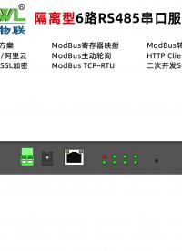 6路隔离型485串口服务器ZQWL-GW1600FM