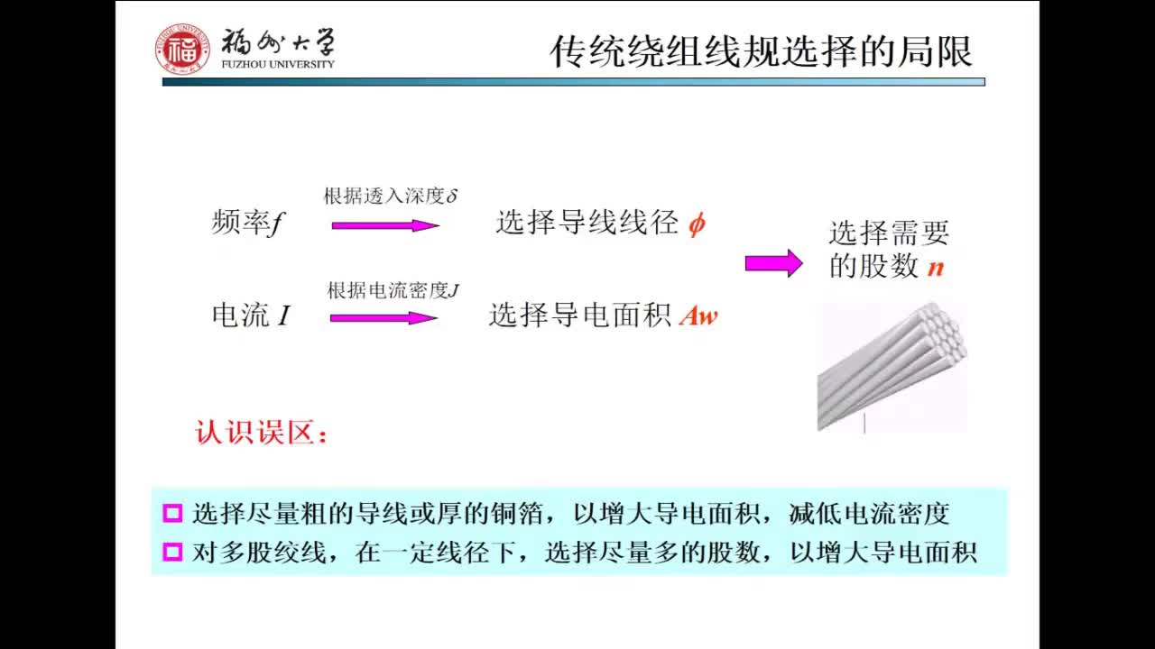 反激电路磁元件高阶设计关键技术-p7-4.2 多股绞线涡流损耗原理  #硬声创作季 