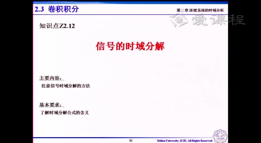 #硬聲創(chuàng)作季  信號與系統(tǒng) ：[2.2.3]--V2.12信號的時(shí)域分解