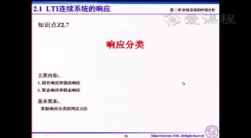 #硬聲創(chuàng)作季  信號(hào)與系統(tǒng) ：[2.1.9]--V2.07響應(yīng)分類