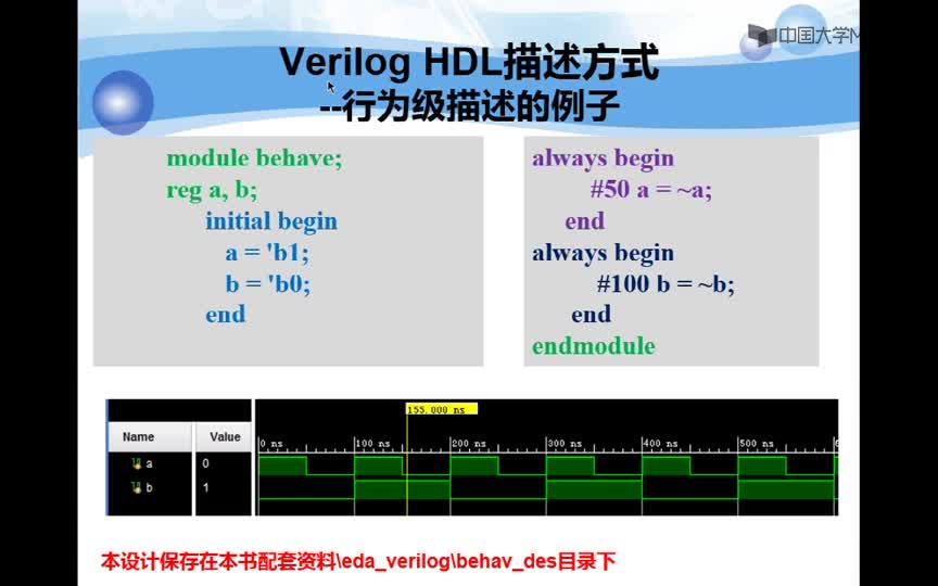 #硬声创作季 #EDA EDA原理及应用-06.03 Verilog HDL描述方式-2