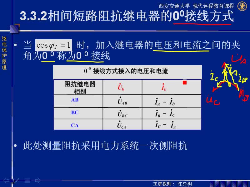 #硬声创作季 #电力系统 继电保护原理-03.03.01阻抗继电器的接线方式-3